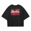 Camiseta gráfica informal «Negro Rojo»