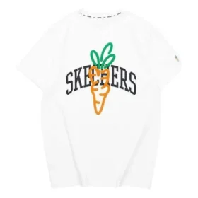 Camiseta gráfica Skechers x Carrots «Blanco Naranja Negro»