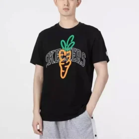 Camiseta gráfica Skechers x Carrots «Negro Naranja Gris»