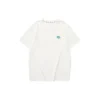 Camiseta informal con letras impresas «Blanco Azul»