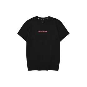 Camiseta informal con letras impresas «Negro Rojo Blanco»