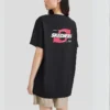 Camiseta informal con letras impresas «Negro Rojo Blanco»
