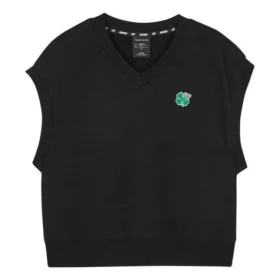 Camiseta sin mangas casual con gráfico «Negro»