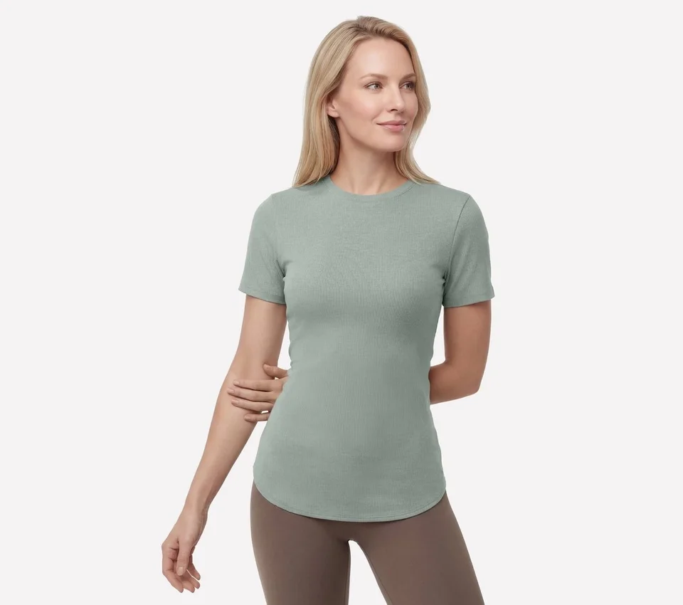 Camiseta túnica Go Walk Luxe Rib Camiseta túnica Go Walk Luxe Rib