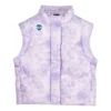 Chaleco casual de plumón «Morado y blanco»
