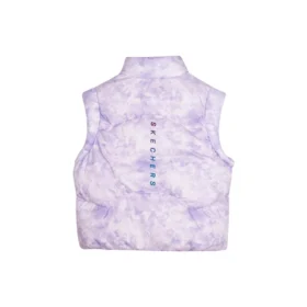 Chaleco casual de plumón «Morado y blanco»