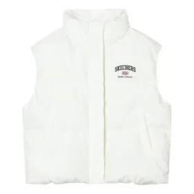 Chaleco deportivo informal de punto suelto «Blanco, negro y rojo»