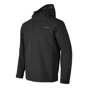 Chaqueta 3 en 1 con cremallera de color liso «Negro»