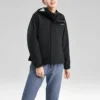 Chaqueta 3 en 1 con cremallera de color liso «Negro»