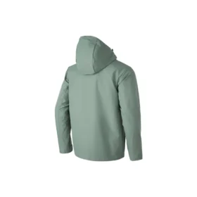 Chaqueta 3 en 1 con cremallera de color liso «Verde azulado»