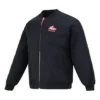 Chaqueta acolchada reversible con letras bordadas «Black Red»