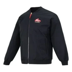 Chaqueta acolchada reversible con letras bordadas «Black Red»