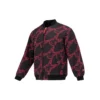 Chaqueta acolchada reversible con letras bordadas «Black Red»