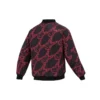Chaqueta acolchada reversible con letras bordadas «Black Red»