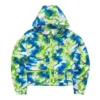 Chaqueta casual con capucha de camuflaje «Verde azul»