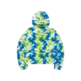 Chaqueta casual con capucha de camuflaje «Verde azul»
