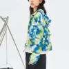 Chaqueta casual con capucha de camuflaje «Verde azul»
