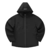 Chaqueta casual con capucha «Negro Blanco Verde oliva»
