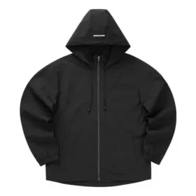 Chaqueta casual con capucha «Negro Blanco Verde oliva»