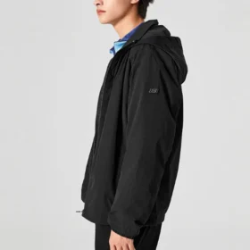 Chaqueta casual con capucha «Negro Blanco Verde oliva»