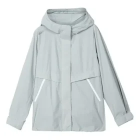 Chaqueta casual con capucha tejida y logotipo de la serie Stroll «Gris»