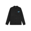 Chaqueta casual con estampado de letras «Negro»