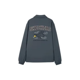 Chaqueta casual de algodón con estampado gráfico «Grey» del Año del Dragón