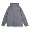 Chaqueta casual de plumón de color liso de la serie Stroll «Gris»