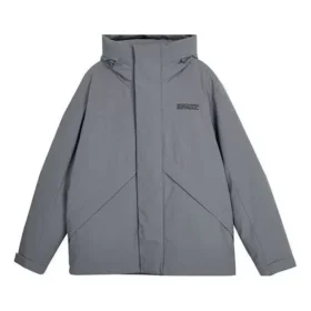Chaqueta casual de plumón de color liso de la serie Stroll «Gris»