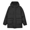 Chaqueta casual larga de plumón «Black»