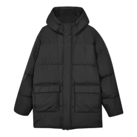 Chaqueta casual larga de plumón «Black»