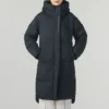 Chaqueta casual larga de plumón «Black»