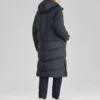 Chaqueta casual larga de plumón «Black»