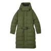 Chaqueta casual larga de plumón con capucha de la serie «Bobs» «Verde»