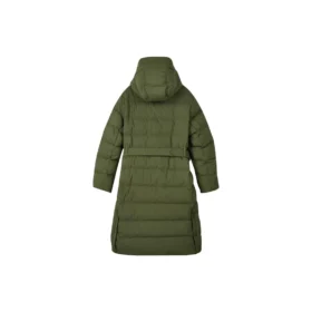 Chaqueta casual larga de plumón con capucha de la serie «Bobs» «Verde»
