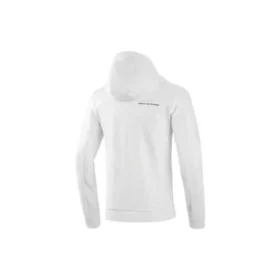 Chaqueta con capucha y cremallera completa «Blanco Negro»