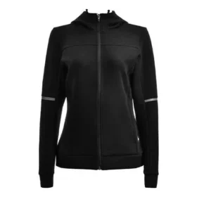 Chaqueta con capucha y cremallera completa «Negro»