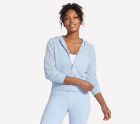 Chaqueta con capucha y cremallera completa Shine