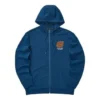 Chaqueta con capucha y cremallera de la serie Casual Colorida «Blue Orange»