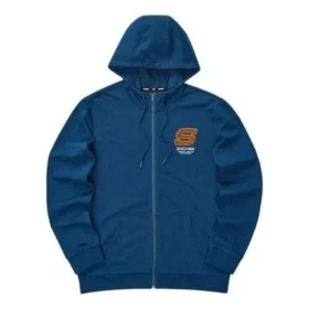 Chaqueta con capucha y cremallera de la serie Casual Colorida «Blue Orange»