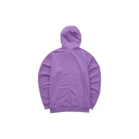 Chaqueta con capucha y cremallera de la serie Casual Colorida «Morado Blanco»