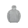 Chaqueta con capucha y cremallera de la serie Casual Letter «Gris-Blanco»