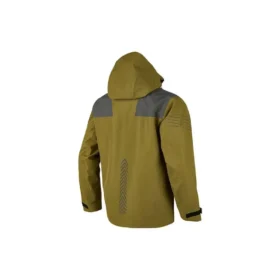 Chaqueta con capucha y cremallera de la serie Nightingale «Verde oliva gris»