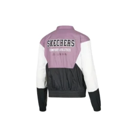 Chaqueta con cremallera «Purple Black White»