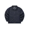 Chaqueta con cuello con cremallera y estampado completo en relieve «Negro Blanco»