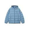 Chaqueta corta con capucha y logo estampado «Azul, verde azulado»