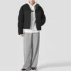 Chaqueta corta de plumón de la serie Casual «Negro»