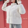 Chaqueta corta de plumón de la serie Lifestyle «Blanco»