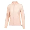Chaqueta de color liso con rayas laterales «Rosa y blanco»