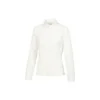 Chaqueta de color liso con rayas laterales «Rosa y blanco»
